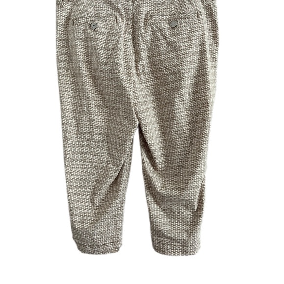 Gloria Vanderbilt Size 12P cropped capri Beige abstract mix, pockets buttons EUC - Picture 5 of 7